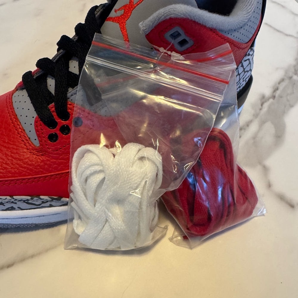 Nike Air Jordan 3 Retro Mens 5 / Womens 6.5 CU2277-600 - Picture 5 of 7